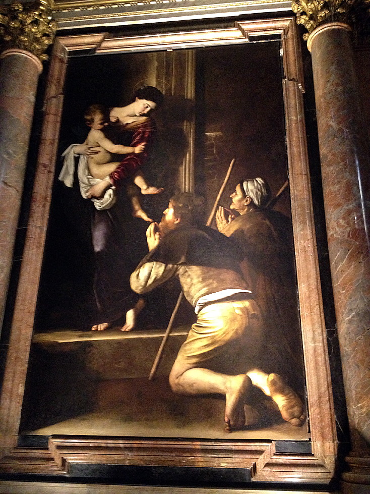 The Madonna of Loreto, Basilica di Sant'Agostino, Caravaggio 1603-5